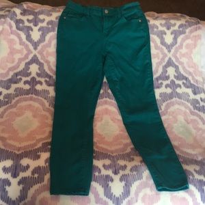 Teal old navy rockstar jeans